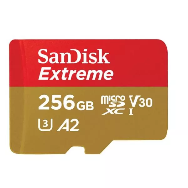 Extreme microSDXC 256Go - 190MB/s, U3, UHS-I