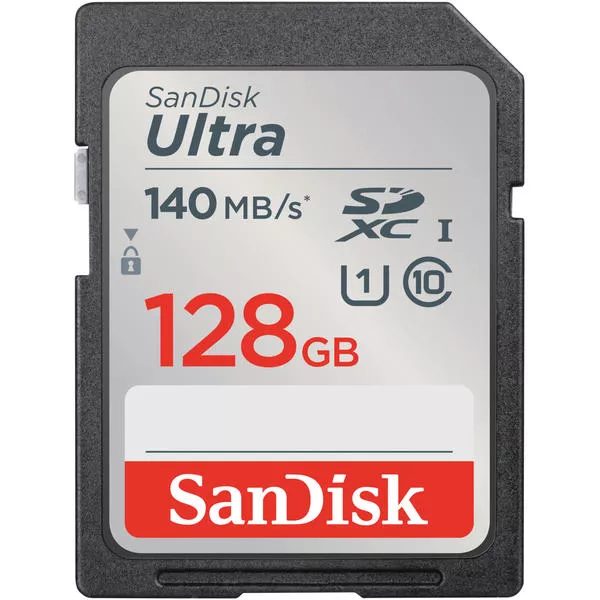 Ultra SDXC 128GB - 140MB/s, U1, UHS-I