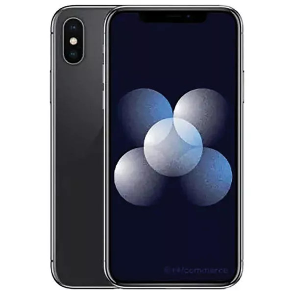 iPhone X - 64 GB, Black, 5.8'', 12 MP, 4G - Wiederaufbereitet