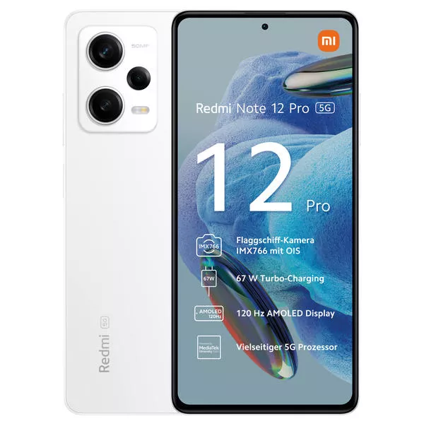 Redmi Note 12 Pro - 128 GB, Polar White, 6.67\'\', 50 MP, 5G
