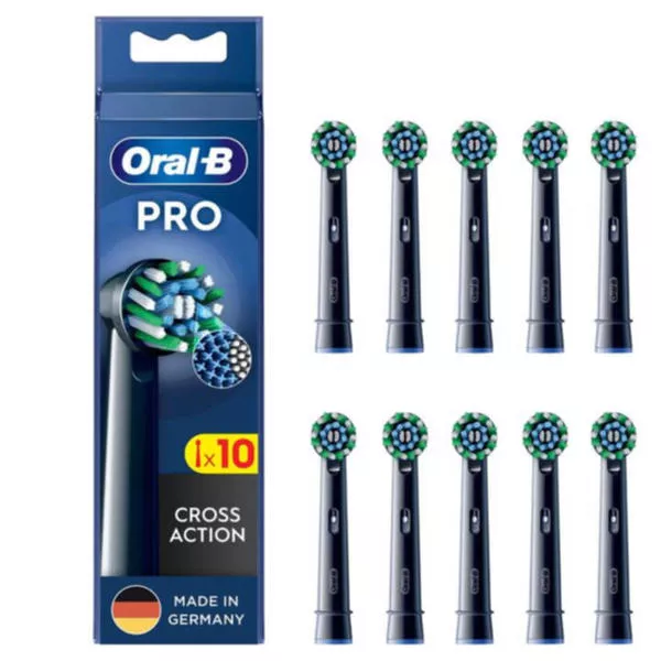 Brosses à dents Pro CrossAction Noir 10 pièces