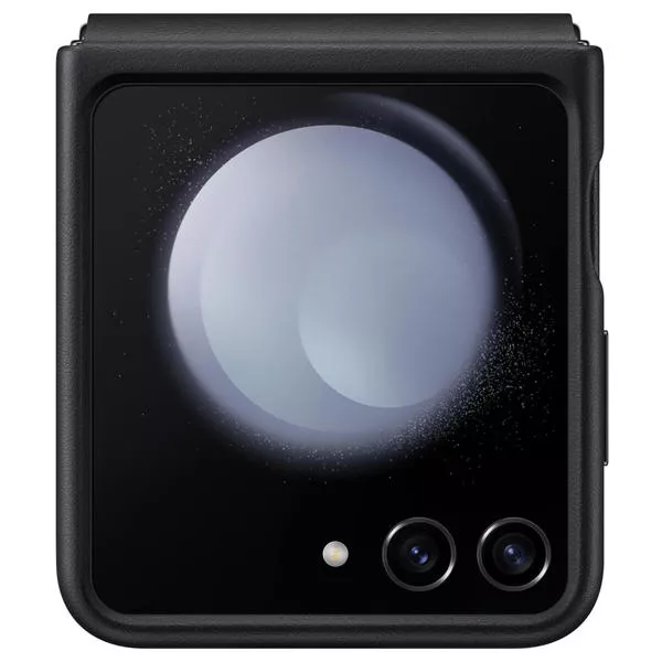 Galaxy Z Flip5 Flap Eco Pelle-Case, Black