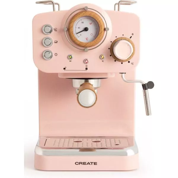 Thera Matt Retro rosa pastello - Macchina caffe con portafiltro