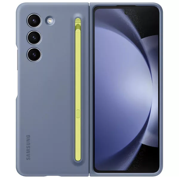 Galaxy Z Fold5 Hard-Cover Slim S-pen Case, Blue