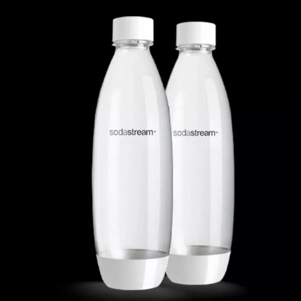 2x bottiglia di plastica da 1L Fusibile bianco - Gasatori acqua