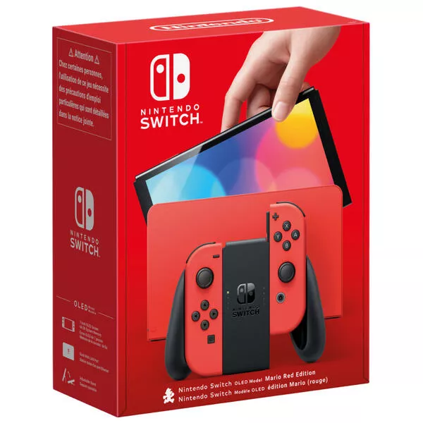 Switch OLED-Modello Mario-Edition rosso