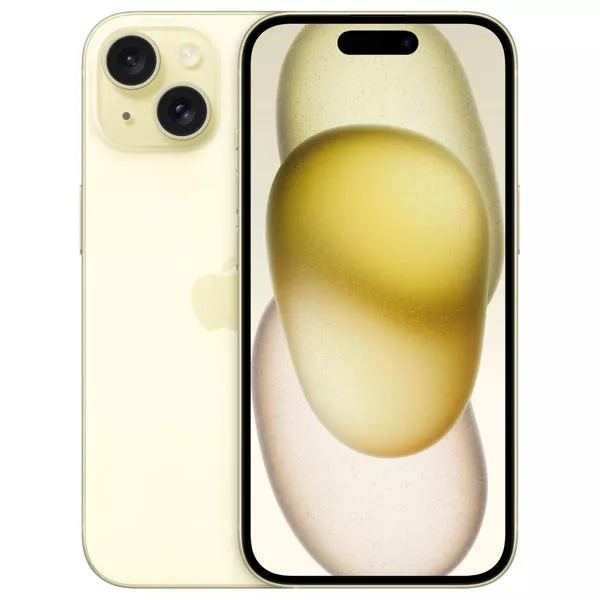 iPhone 15, 256 GB, Yellow, 6.1\", 48 MP, 5G