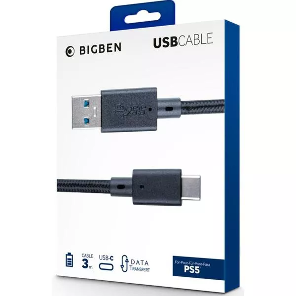 USB-C- Cable [3 m] - black [PS5]
