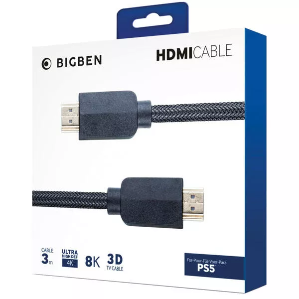 HDMI 2.1 Cable 3m - black [PS5]