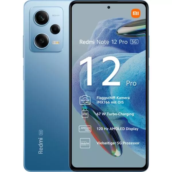 Redmi Note 12 Pro - 128 GB, Sky blue, 6.67\'\', 50 MP, 5G