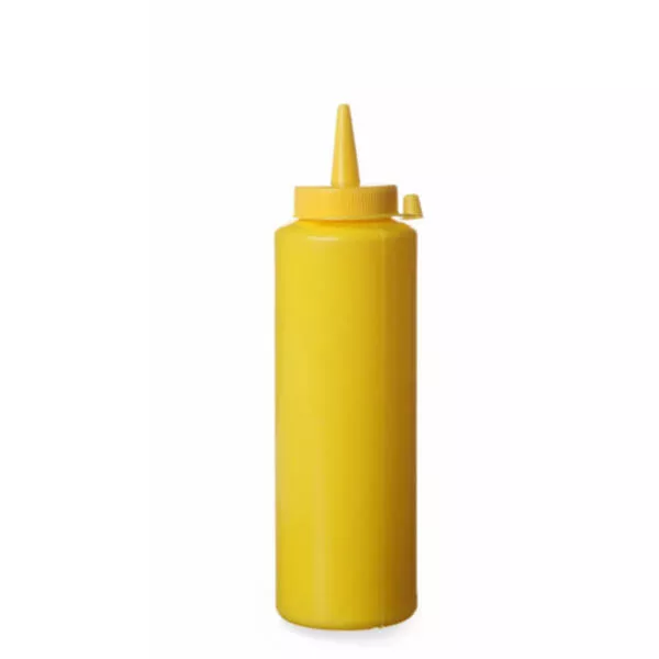 Bottiglia per salse giallo 350ml, 20cm
