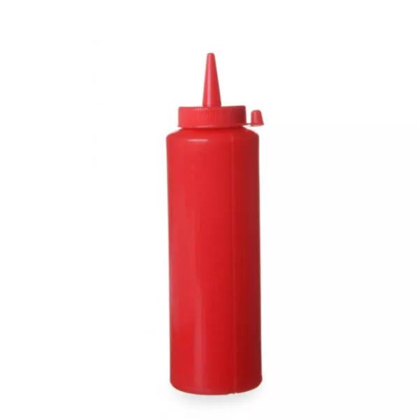 Bottiglia per salsa rosso 700ml, 24cm