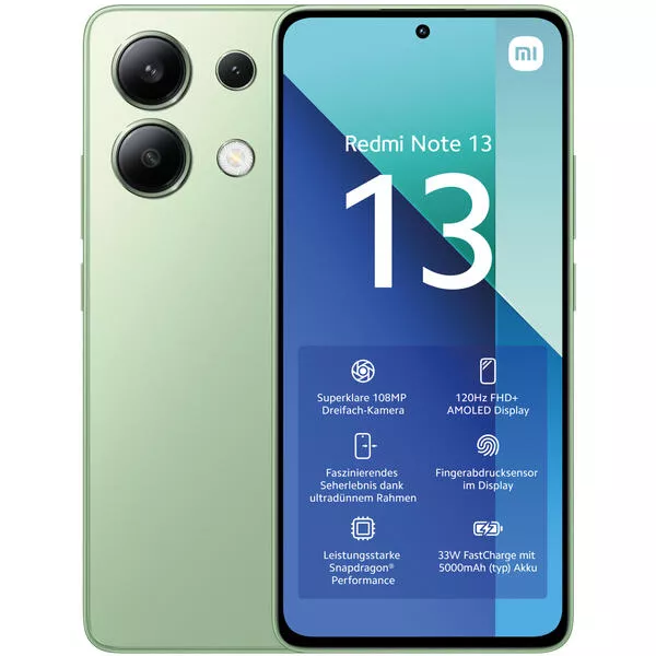 Redmi Note 13 - 128 GB, Green, 6.67\'\', 108 MP, 4G