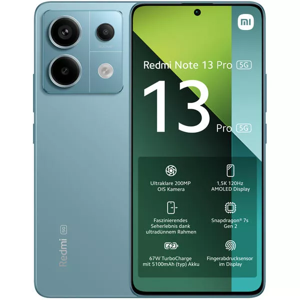 Redmi Note 13 Pro - 256 GB, Blue, 6.67\'\', 200 MP, 5G