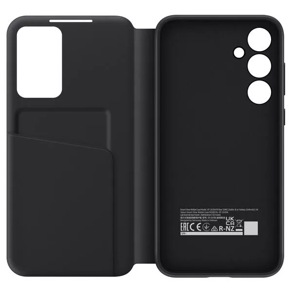 Galaxy A35 Book-Cover Smart View Wallet Case, Black