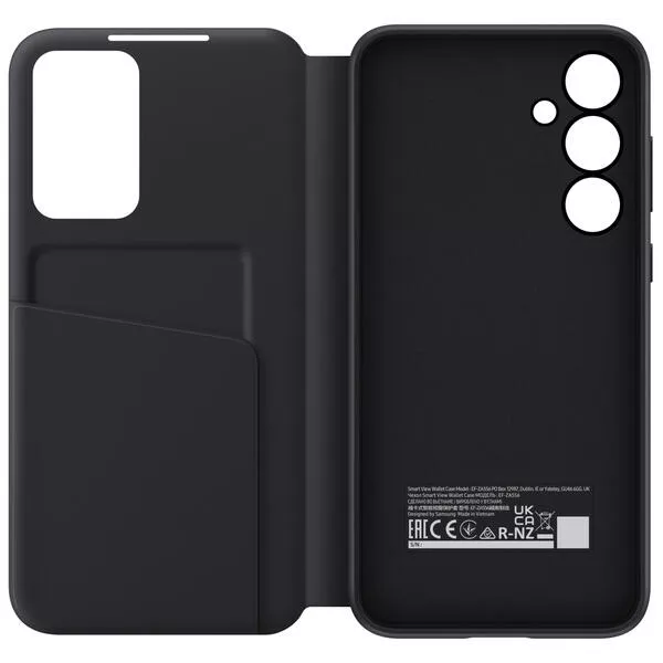 Galaxy A55 Book-Cover Smart View Wallet Case, Black