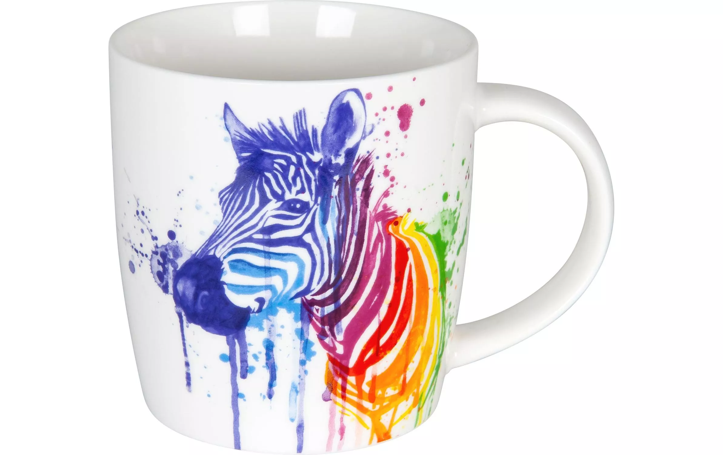 Tasse à café Zebra watercolored Animals 350 ml, Blanc