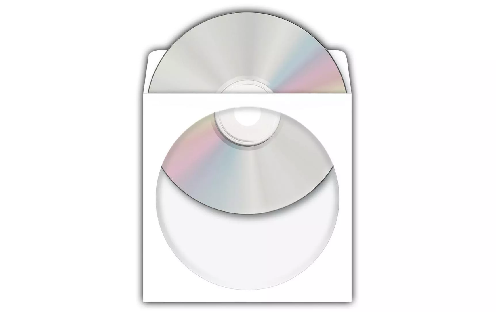 Hülle CD/DVD Hüllen aus Papier, 100 Stück