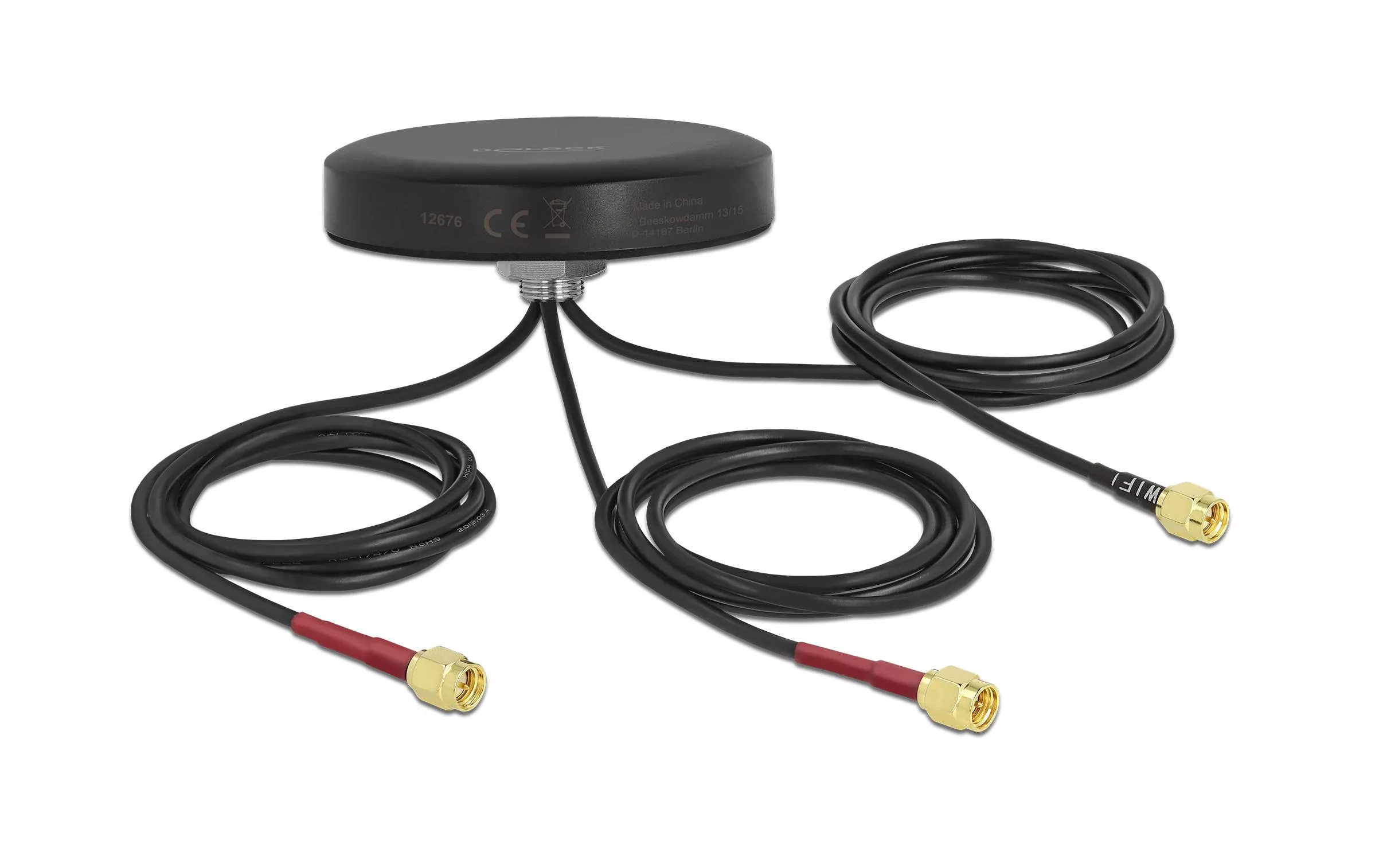 LTE/WLAN/GPS-Antenne LTE MIMO Dualband SMA 2 dBi Rundstrahl