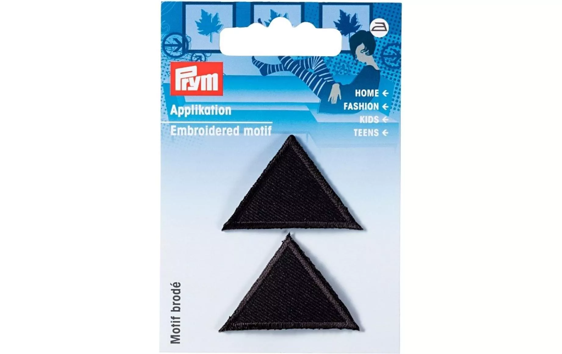 Triangoli di applicazione Prym, nero, 2 pezzi