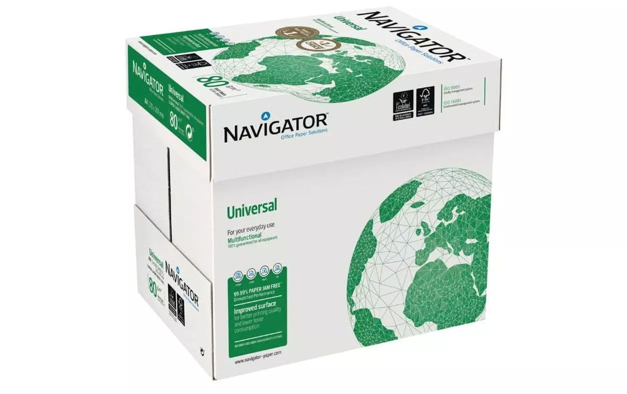 Kopierpapier Druckerpapier Navigator A4 80 g/m² , 2500 Stück