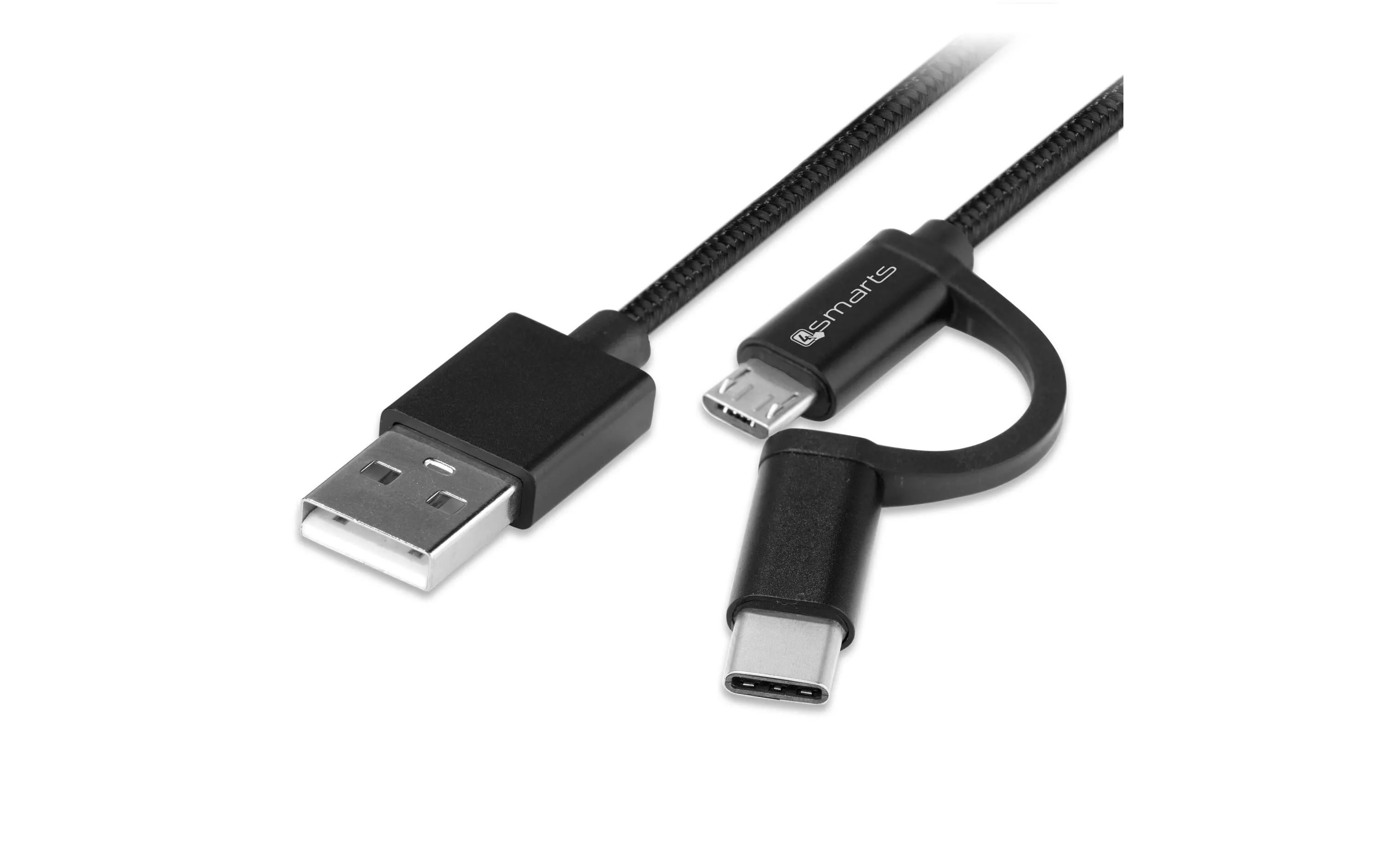 Cavo USB 2A USB A - Micro USB B/USB C 1 m