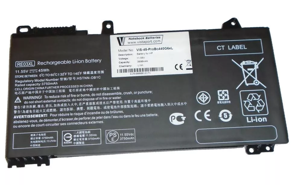 Batterie pour HP ProBook 4430 G6/G7, 440/450 G6/G7, 455R G6