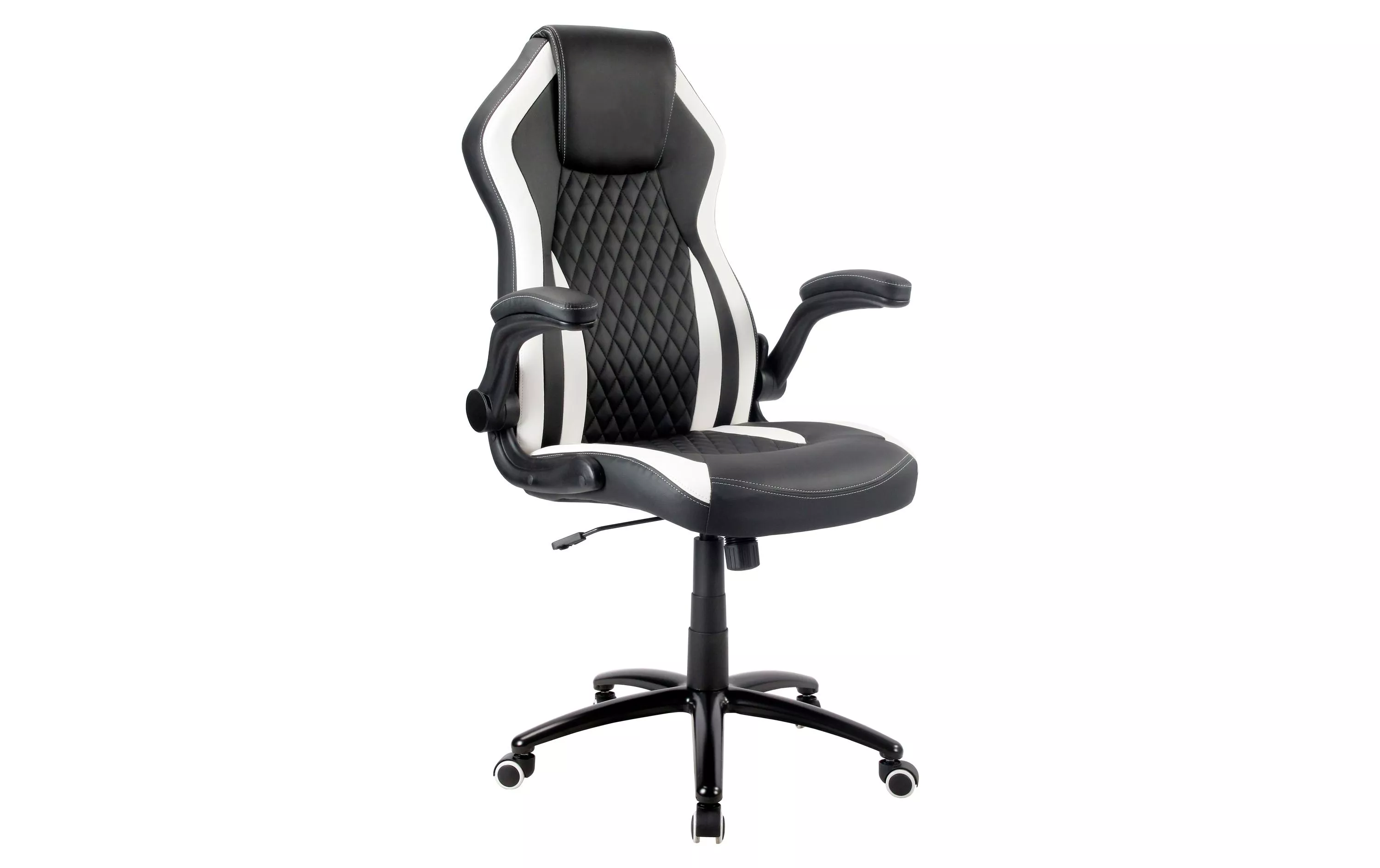 Chaise de gaming CL-RC-BW-2 Noir/Blanc