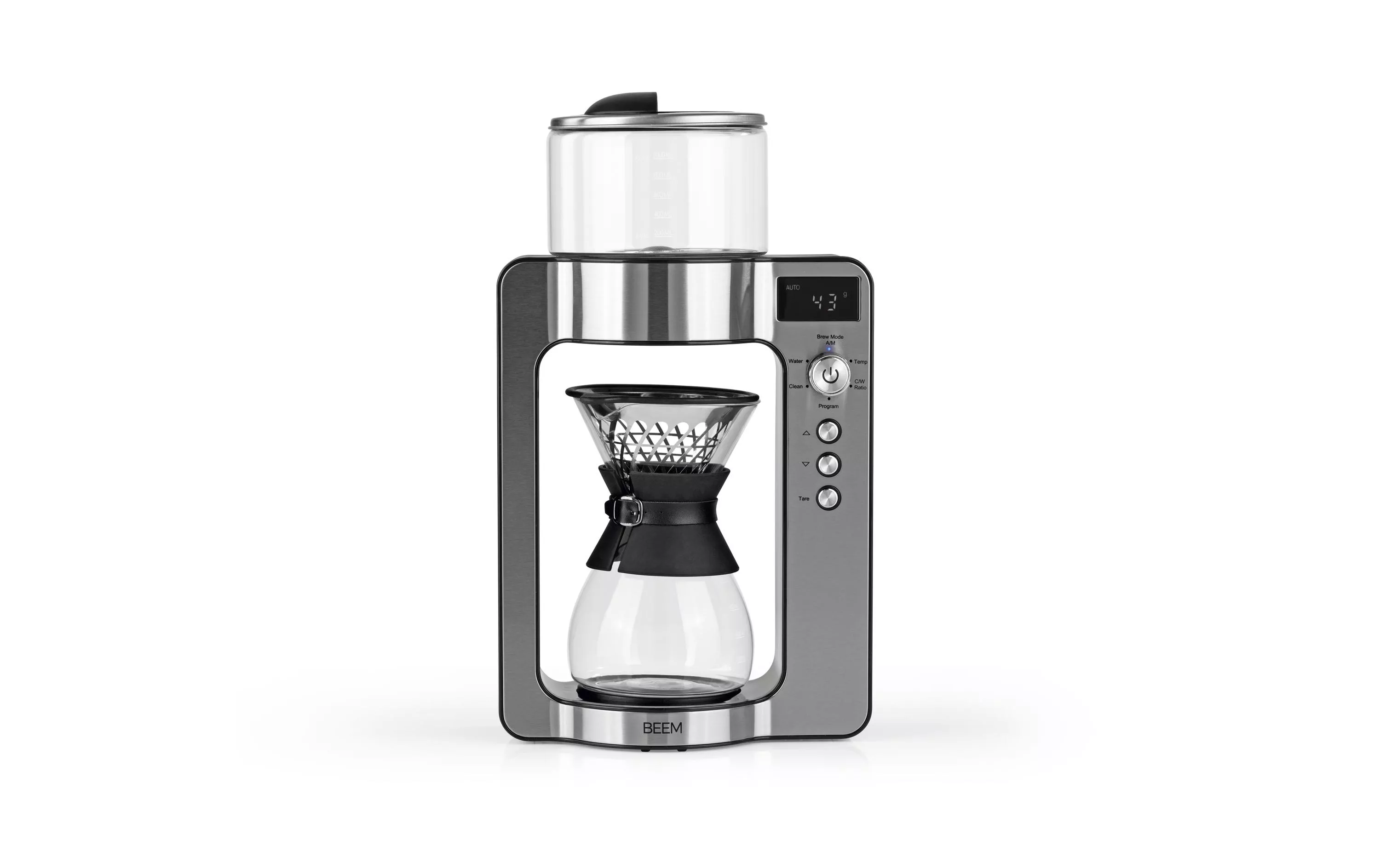 Filter Coffee Maker Pour Over Argento/Nero