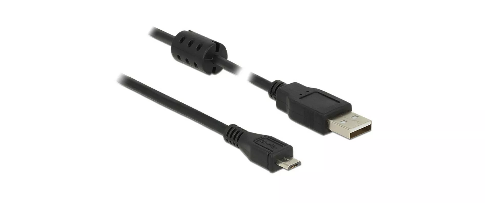 Câble USB 2.0 avec noyau de ferrite USB A - Micro-USB B 1 m