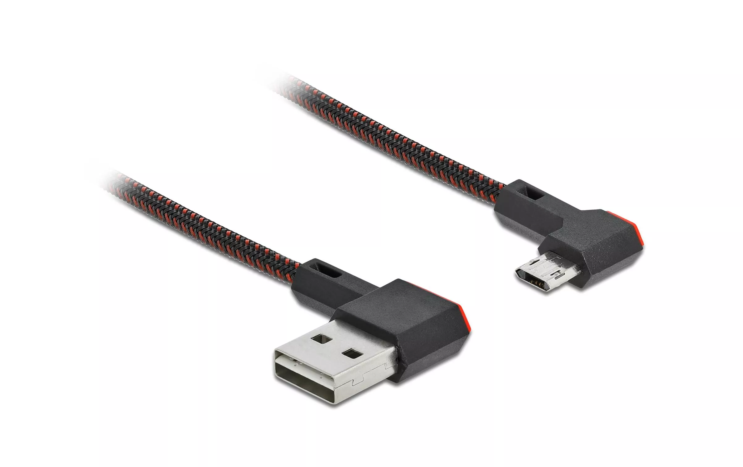 Câble USB 2.0 EASY-USB, coudé USB A - Micro-USB B 2 m