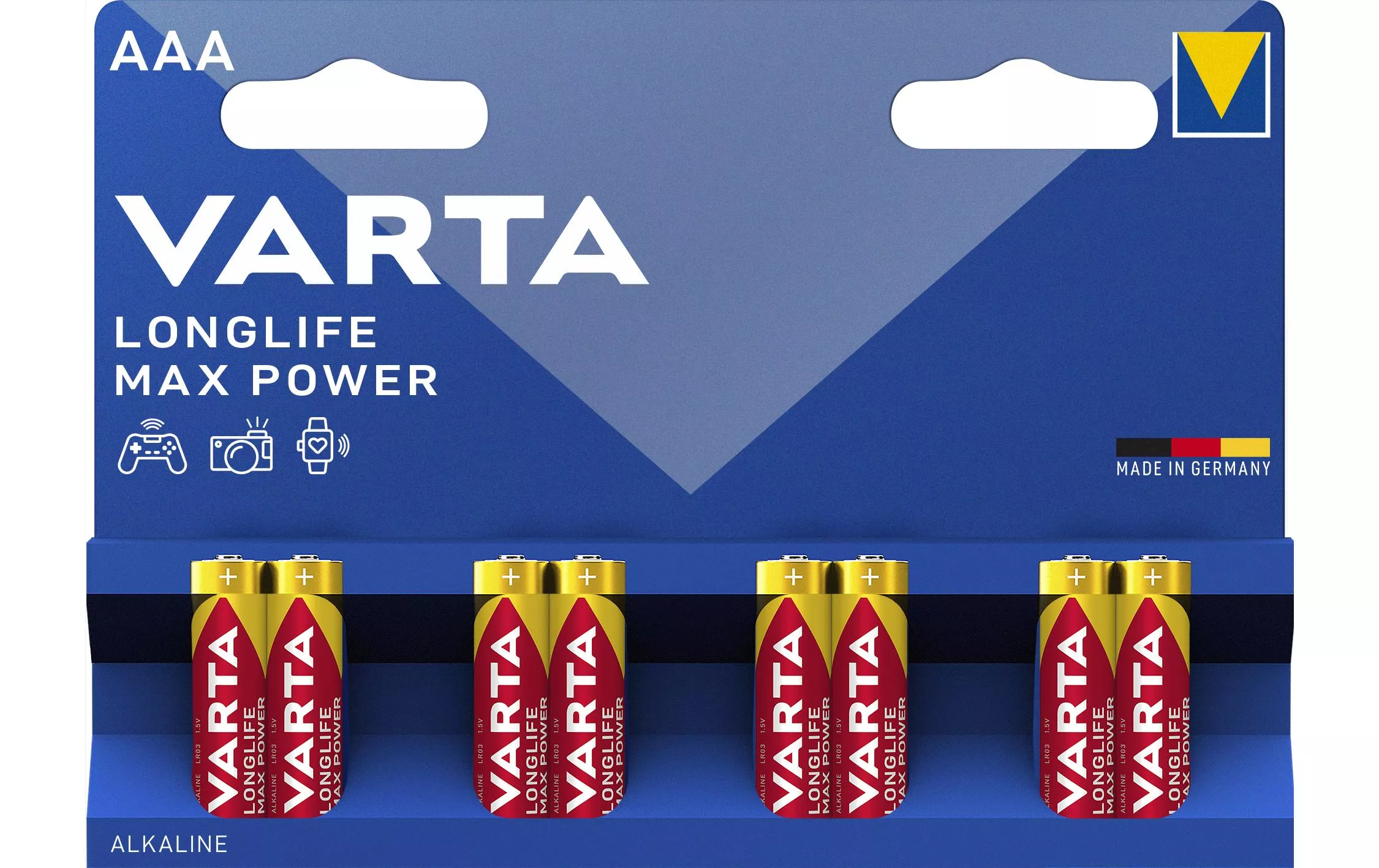 Batterie Longlife Max Power AAA 8 Stück
