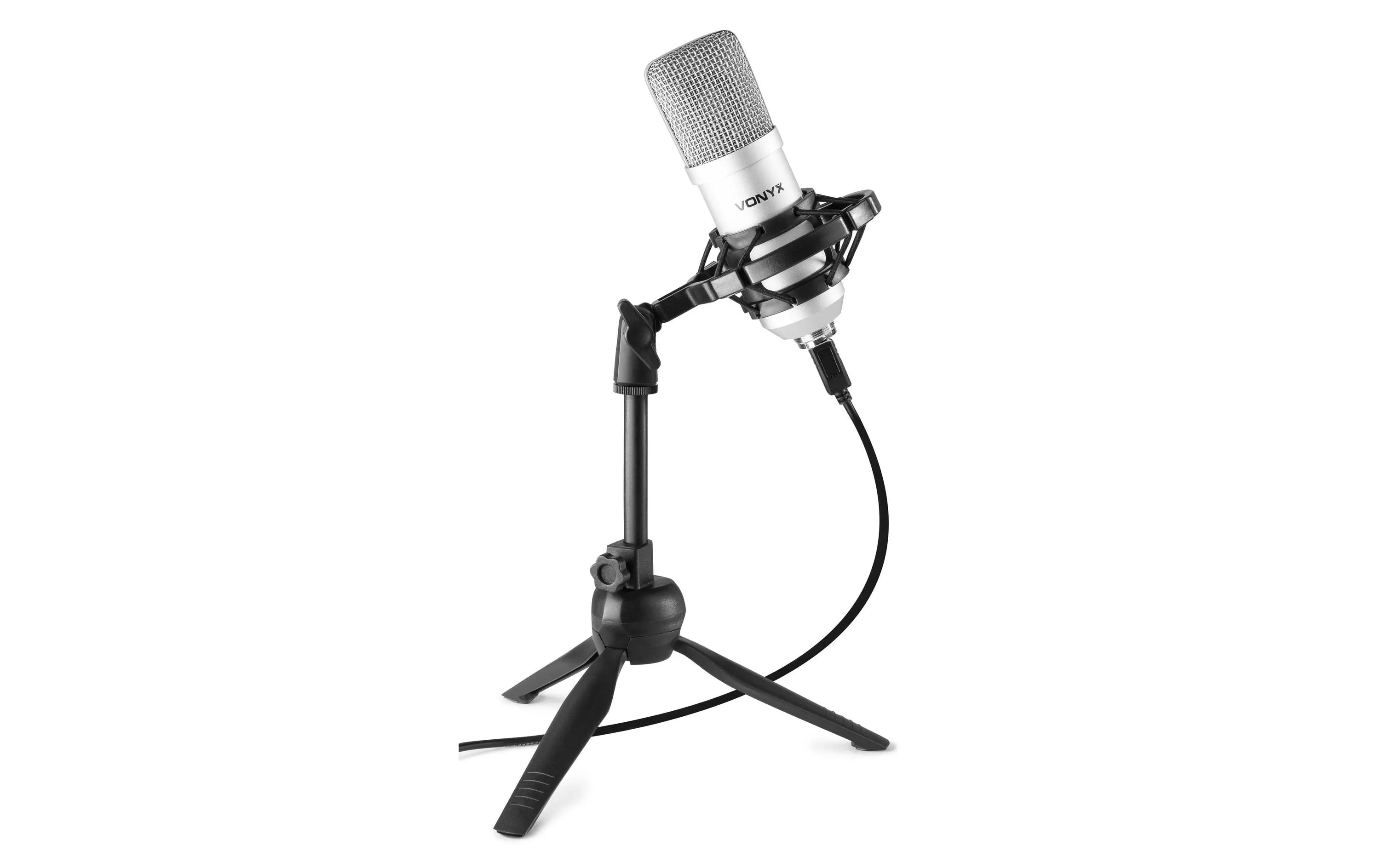 Microfono a condensatore Vonyx CM300S argento