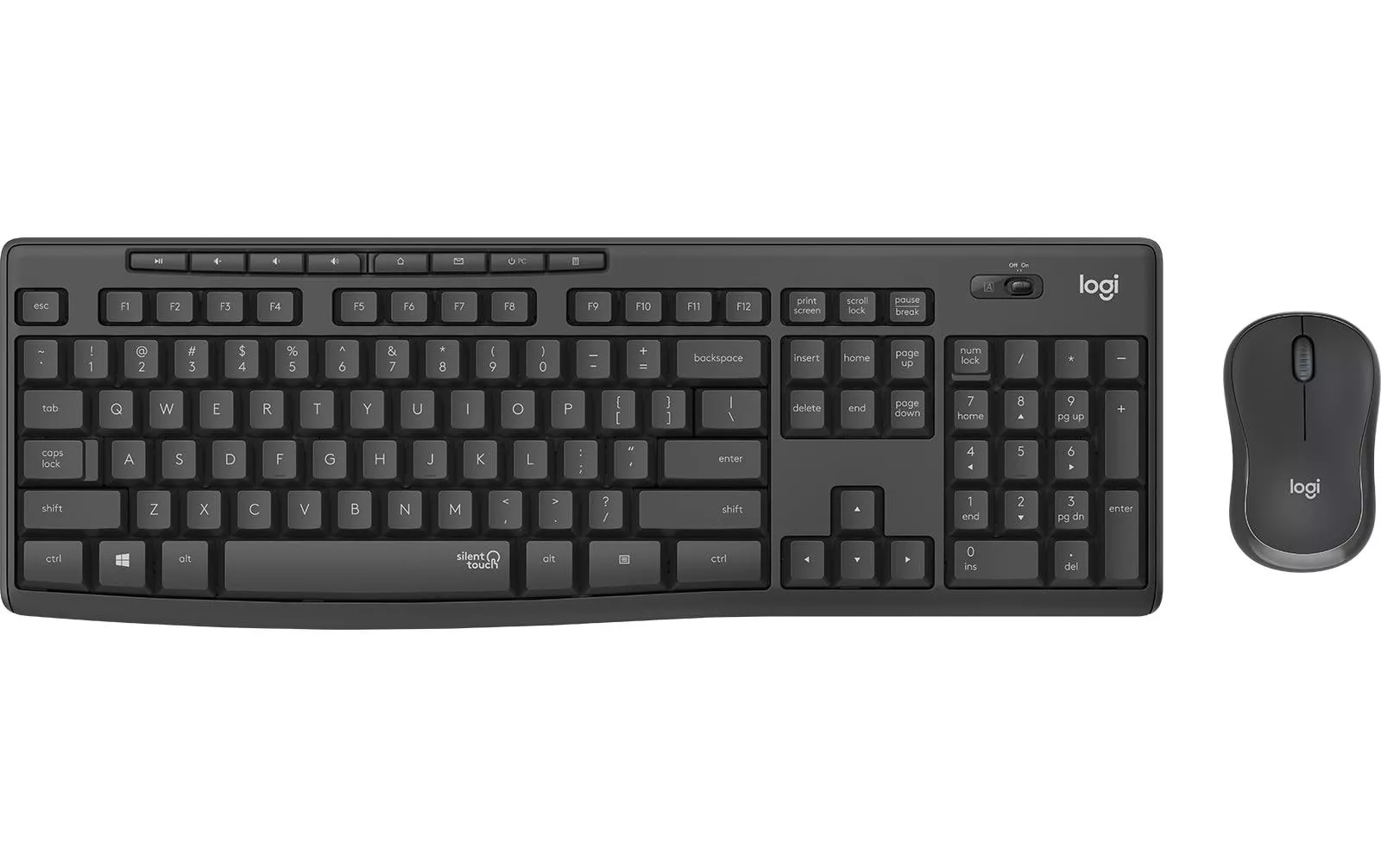Tastatur-Maus-Set MK295 Graphite CH-Layout