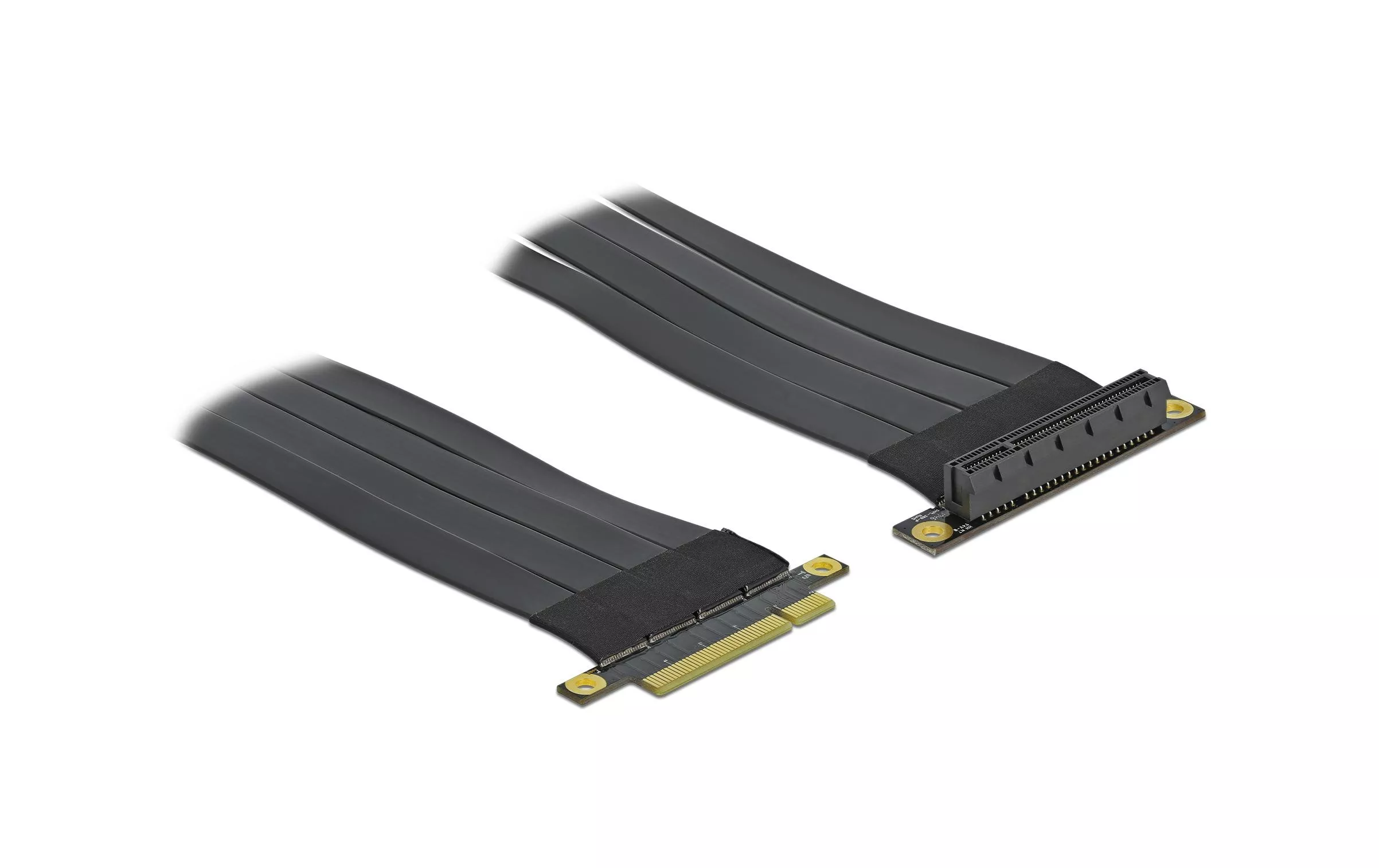 Carte PCI-E riser x8 à x8 flexible, coudé, 30 cm