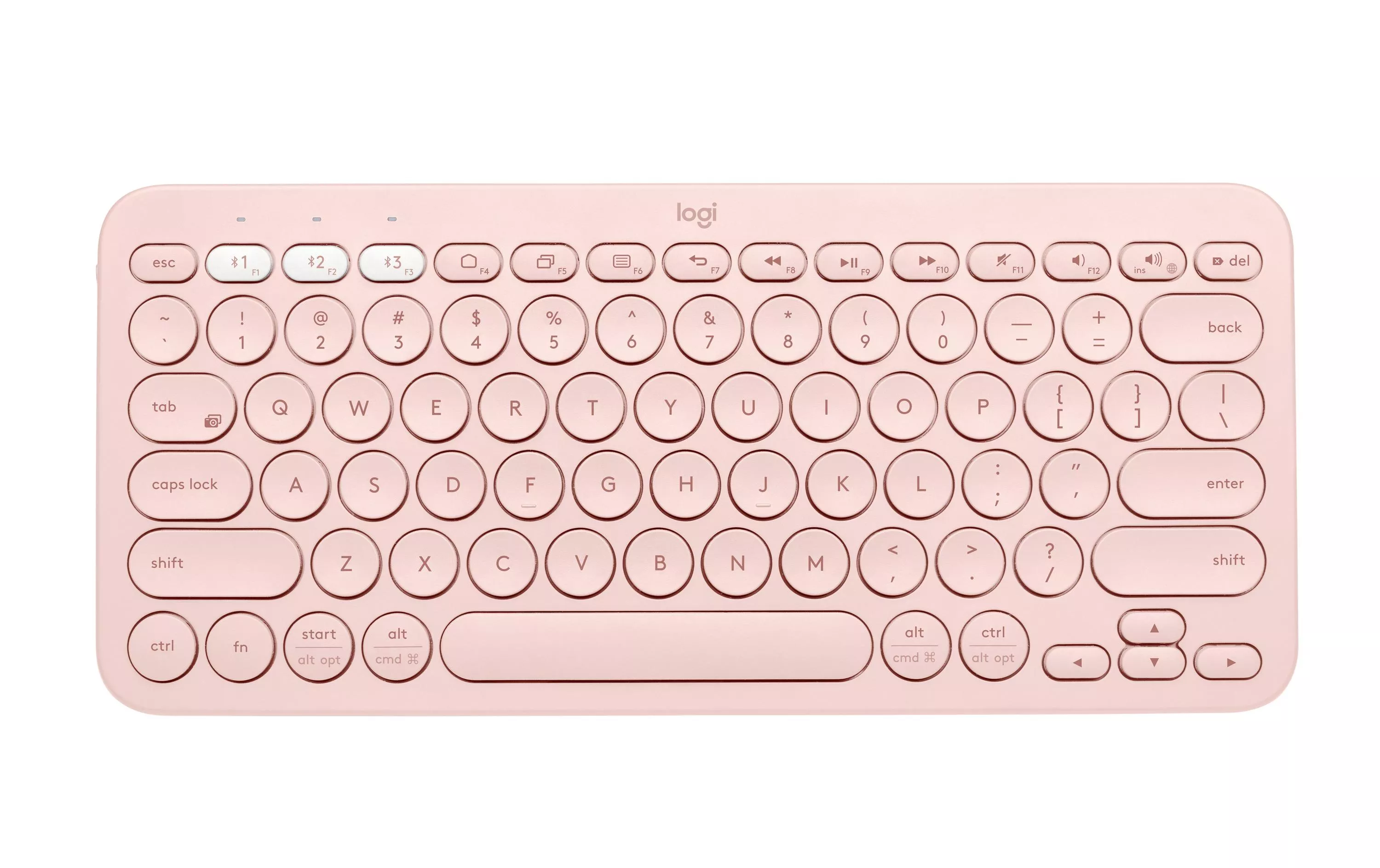 Bluetooth-Tastatur K380 Multi-Device Rosa