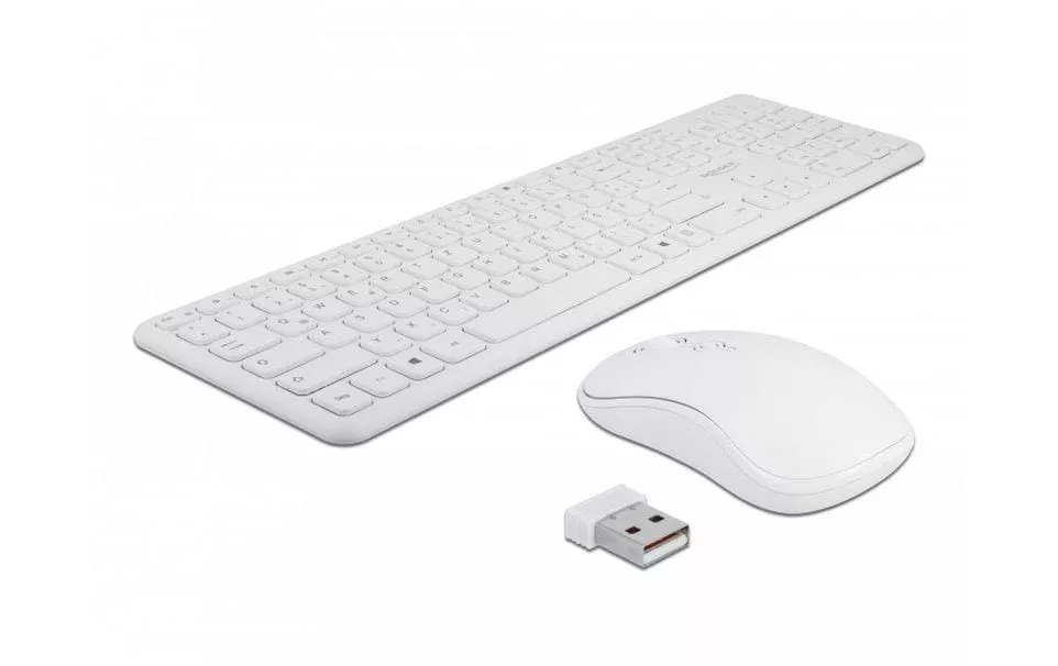 Tastatur-Maus-Set 12703 Wireless Weiss