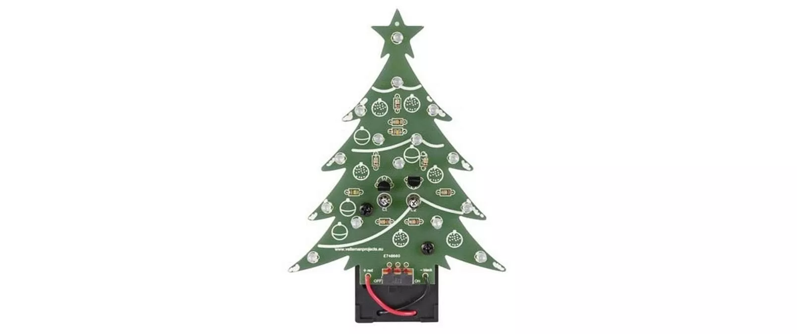 Kits de montage Arbre de Noël LED bleue, avec interrupteur marche/arrêt
