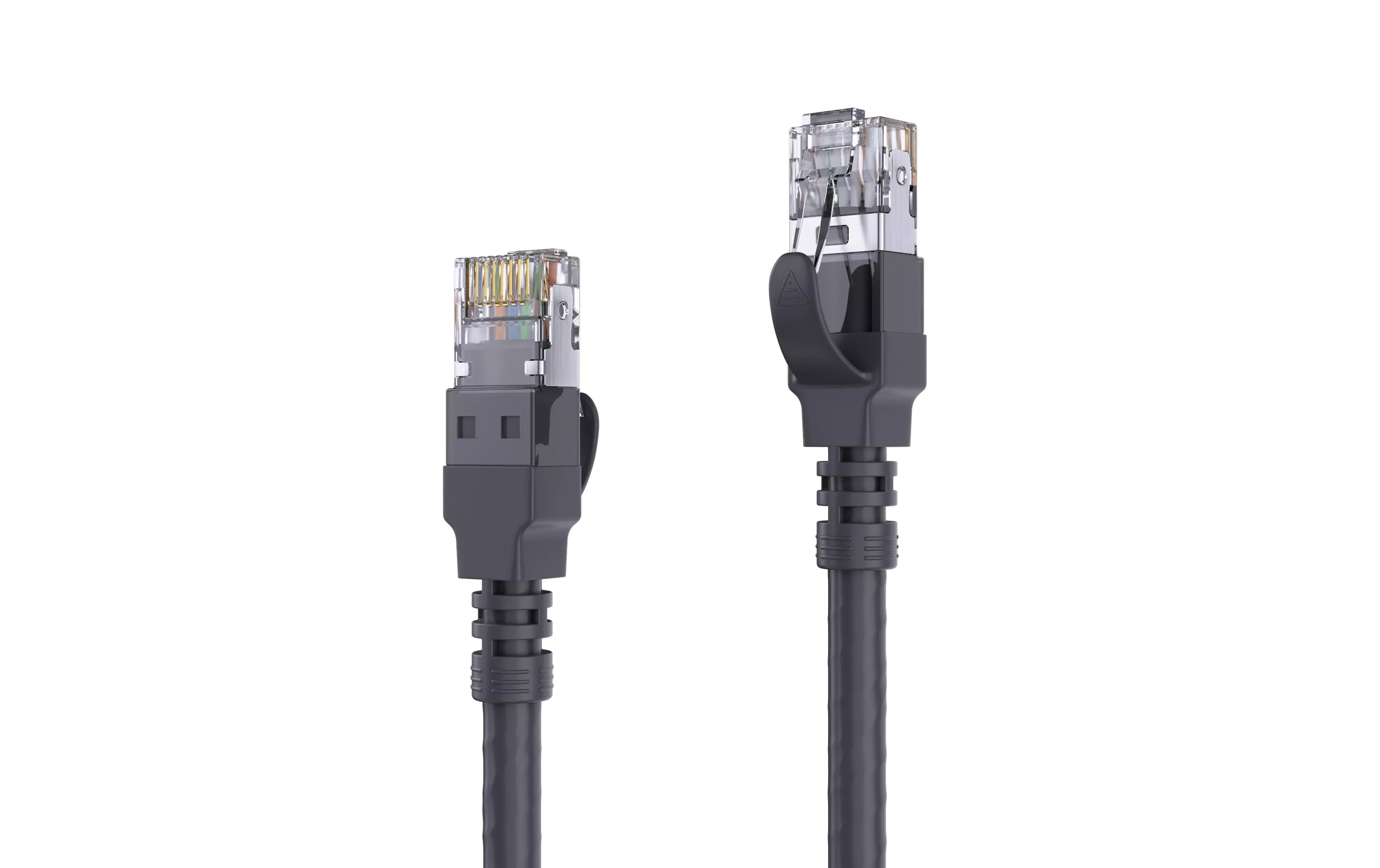 Câble patch Cat 6A, S/FTP, 0.5 m, Noir