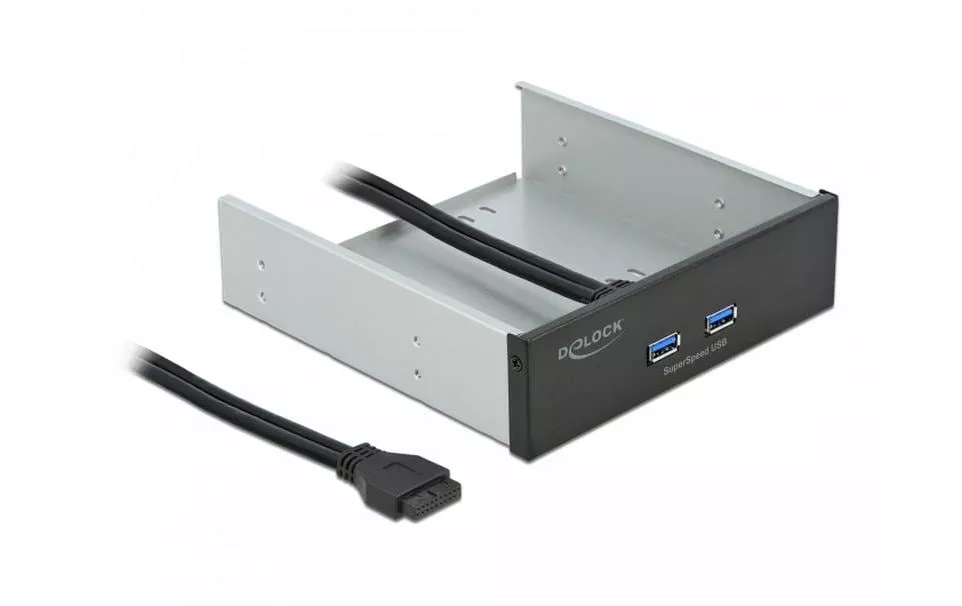 Pannello frontale Delock 2x USB-A per alloggiamento da 5,25