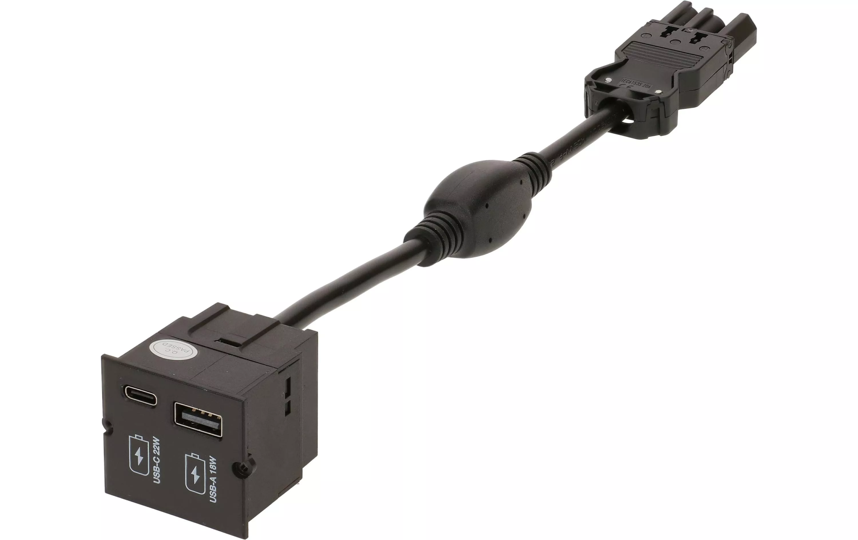 Custom Module Charger USB-A 18W, USB-C 22W