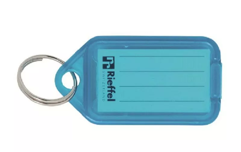 Schlüsselanhänger 3.8 x 2.2 cm  10 Stück, Blau