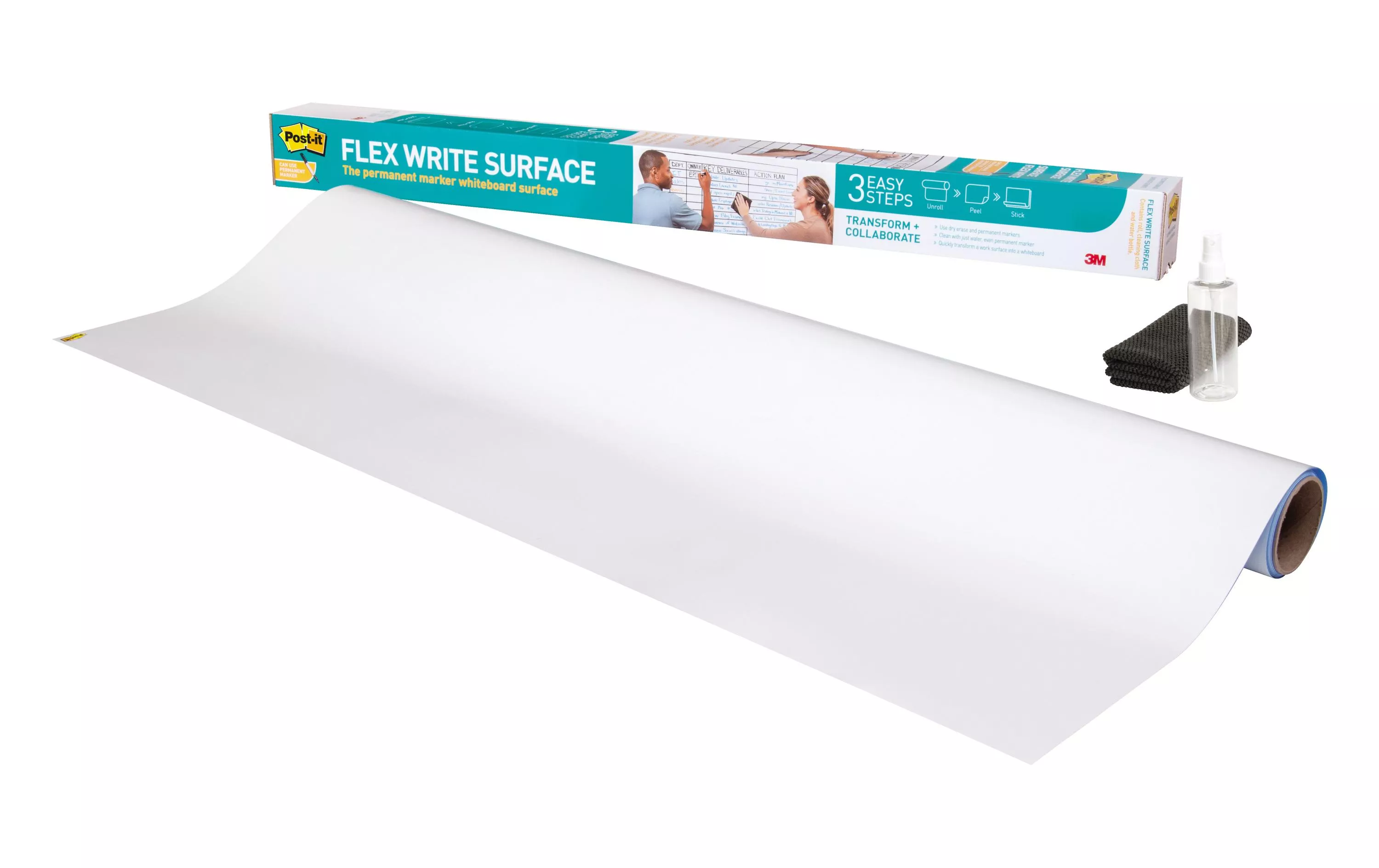 Feuille pour tableau blanc Post-it Flex Write 91.4 x 121.9 cm, 1 rouleau