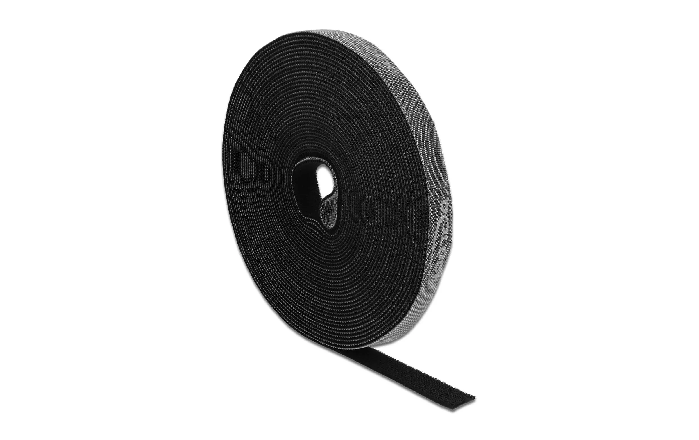 Velcro Tape 10 m x 15 mm Nero