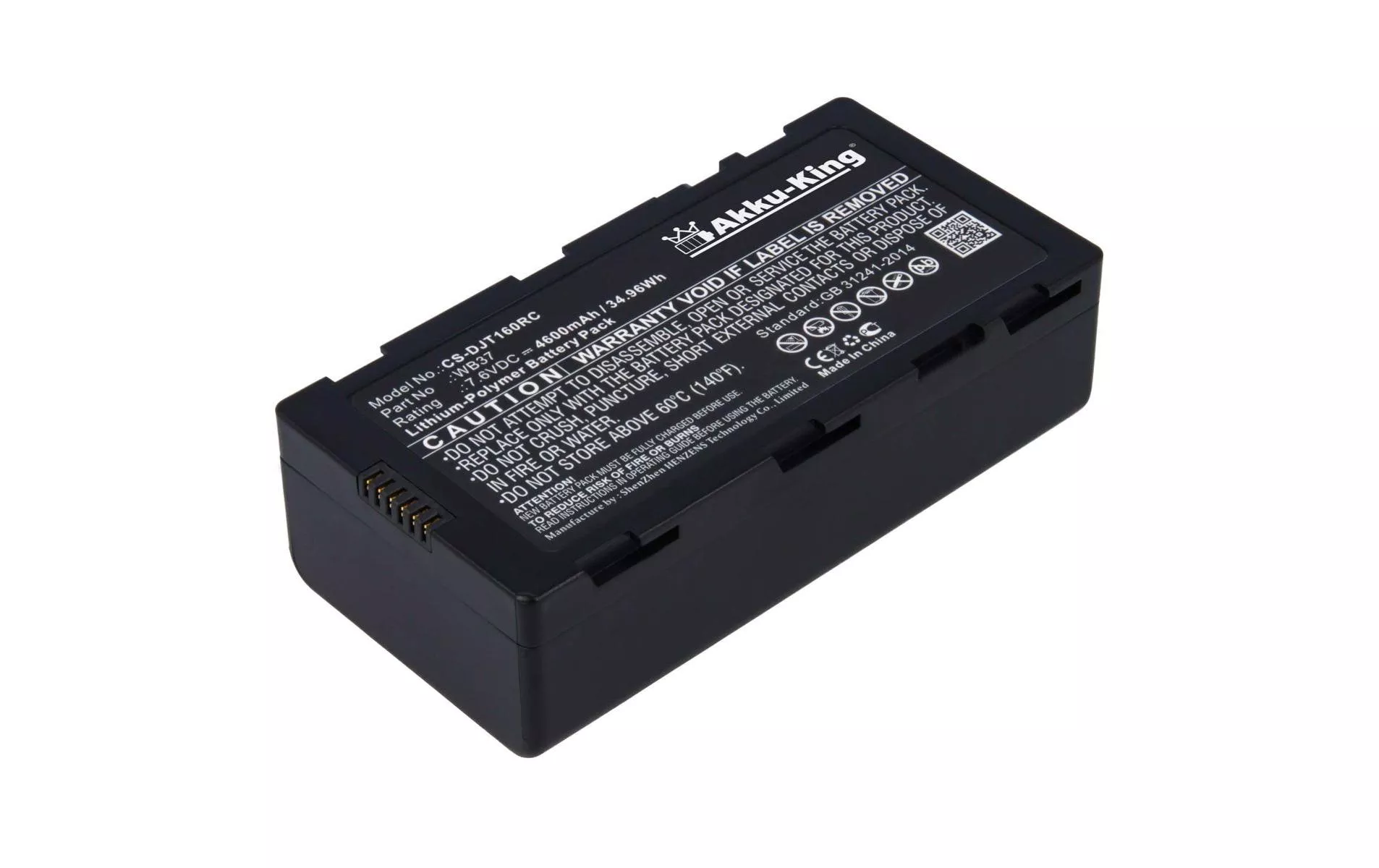 RC Batteria LiPo 4600 mAh 7.6 V compatibile con DJI WB37