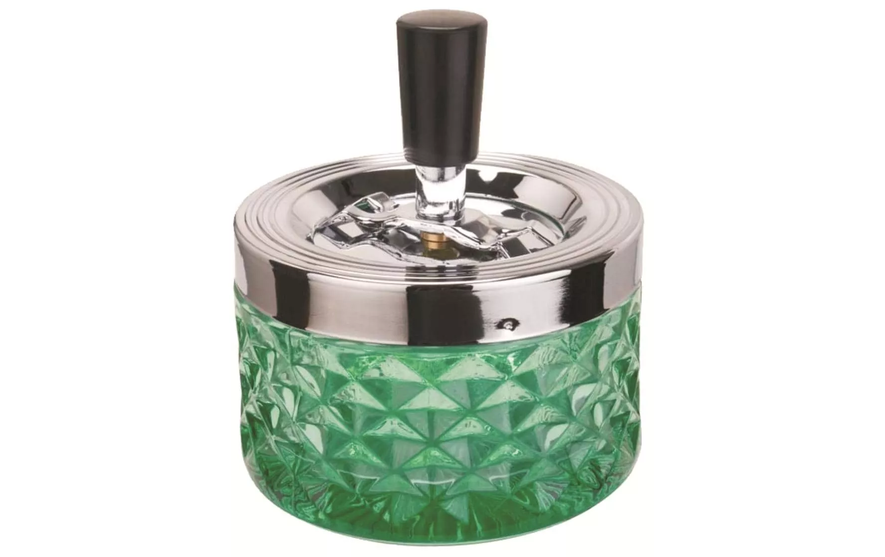 Cendrier avec un couvercle centrifuge, Vert