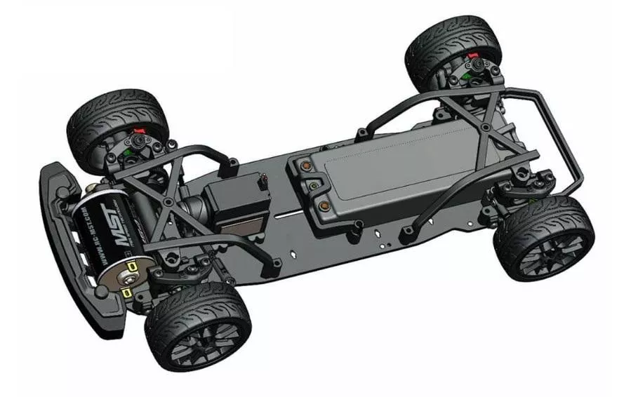 Tourenwagen TCR-M M-Chassis Kit FF/MR/RR 1:10, Bausatz