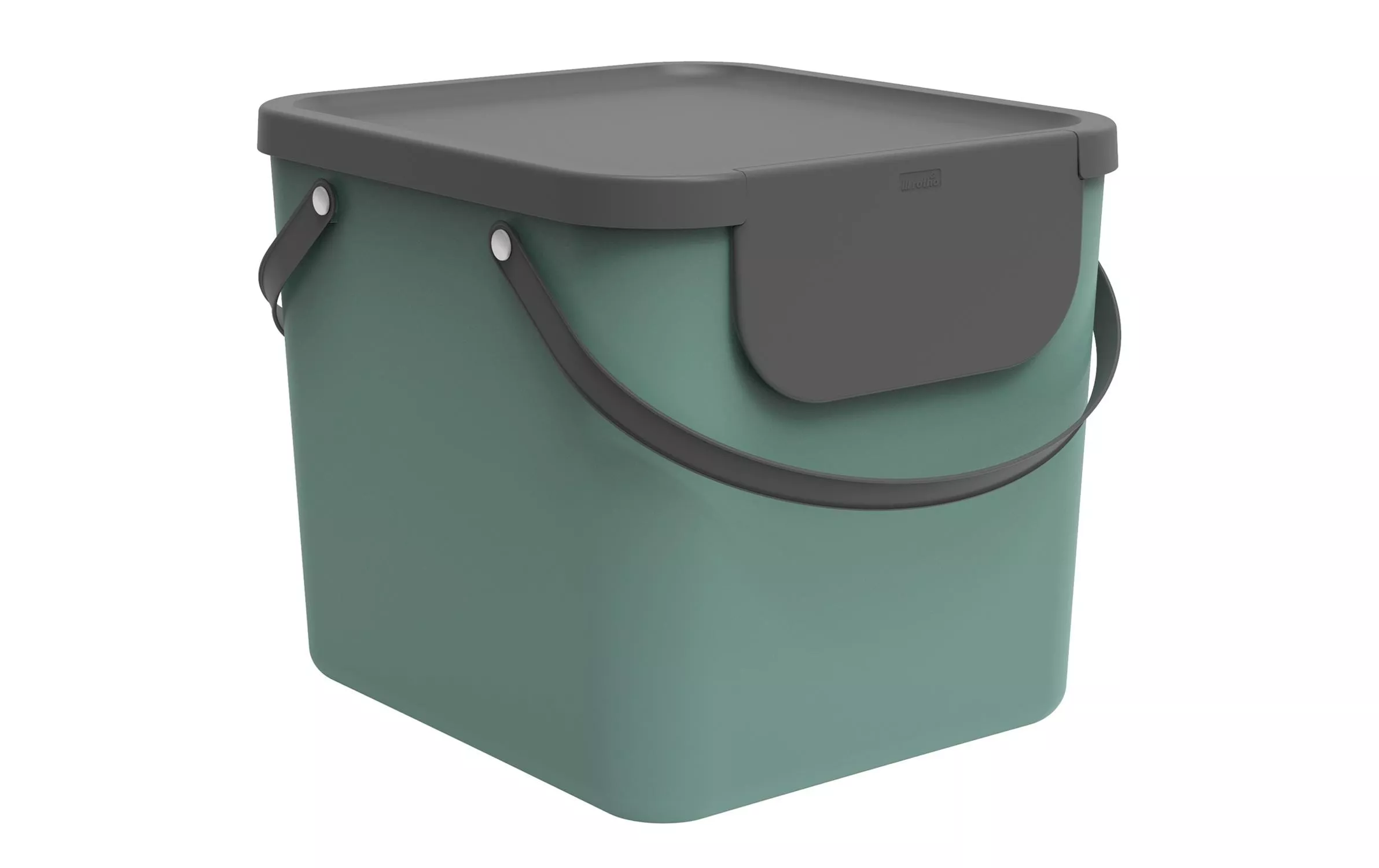 Albula Recycling Container 40 l, verde scuro
