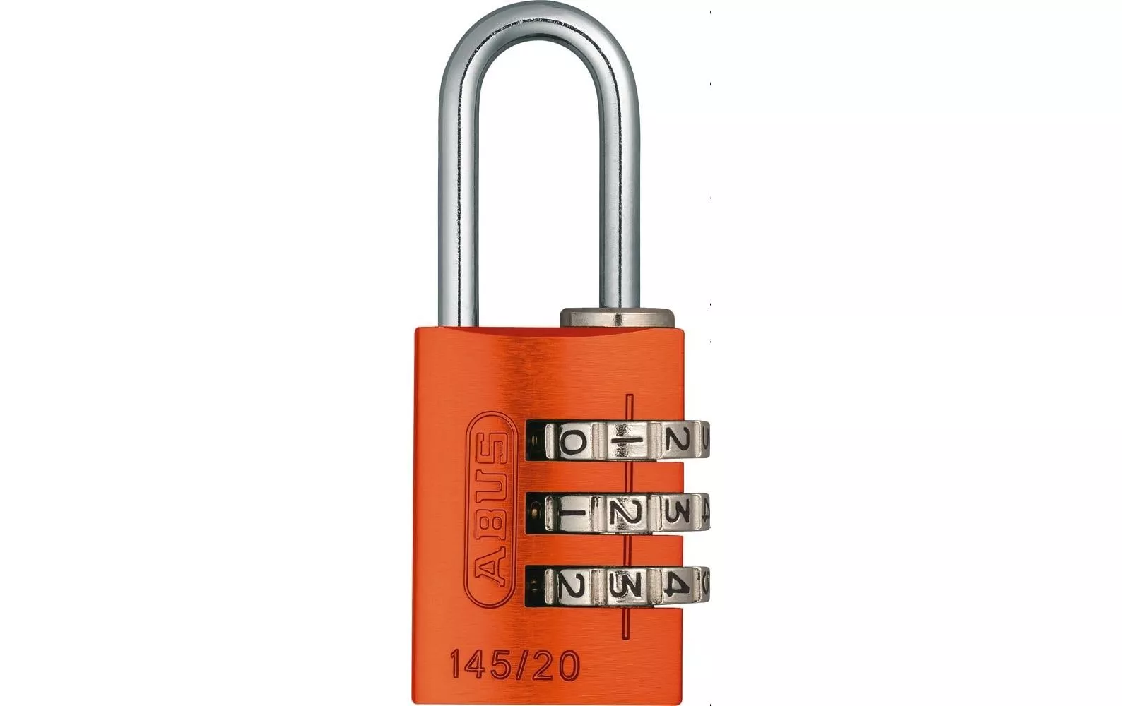 Serratura a combinazione Abus 145/20 Lock-Tag Arancione Alluminio