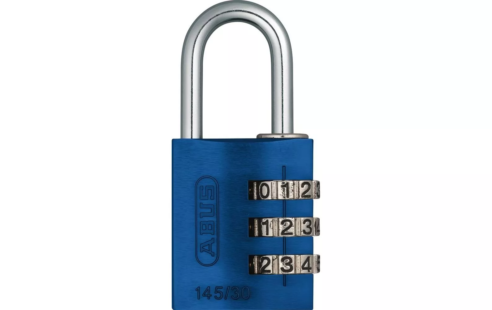Combination Lock 145/30 Lock Tag Blu Alluminio